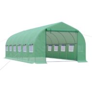 Outsunny 6 × 3 × 2 m Metal PE Invernadero Túnel