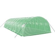 vidaXL PE Verde Acero Invernadero Túnel - Imagen 2