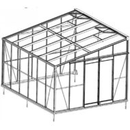 Green Protect Luxe 11,85 m² Aluminio Cristal Invernadero Adosado