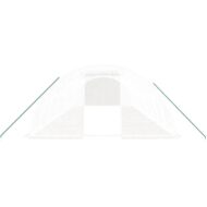 vidaXL PE Blanco Acero Invernadero Túnel - Imagen 6