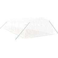 vidaXL PE Blanco Acero Invernadero Túnel - Imagen 9