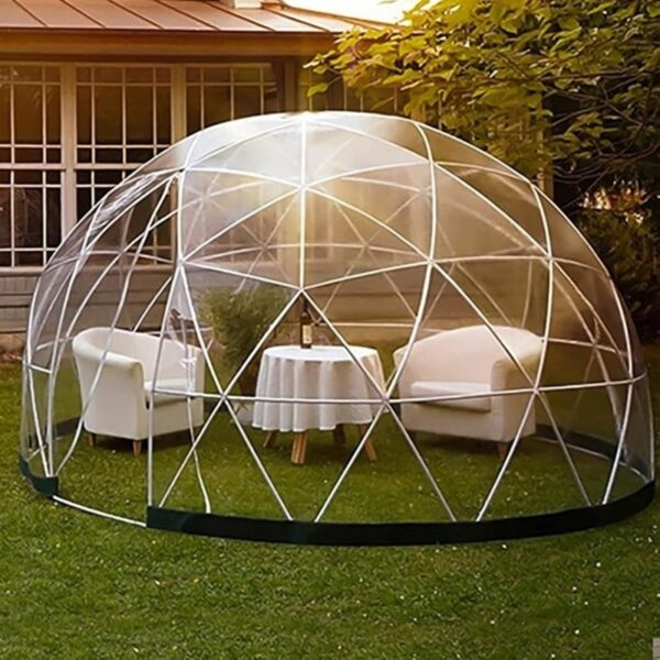 GOJLEX Igloo Garden 3,6 × 2,2 m Transparente Invernadero